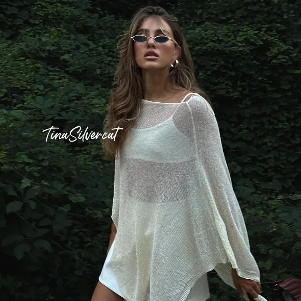 BLOGGER'S FAVE! Zara Fine Knit Cape NWT_8